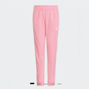 Adidas Kids Pink SST Track Pants size L age 13-14 like new